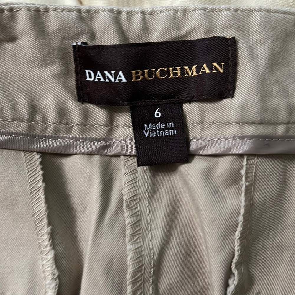 Tan capri with split hem